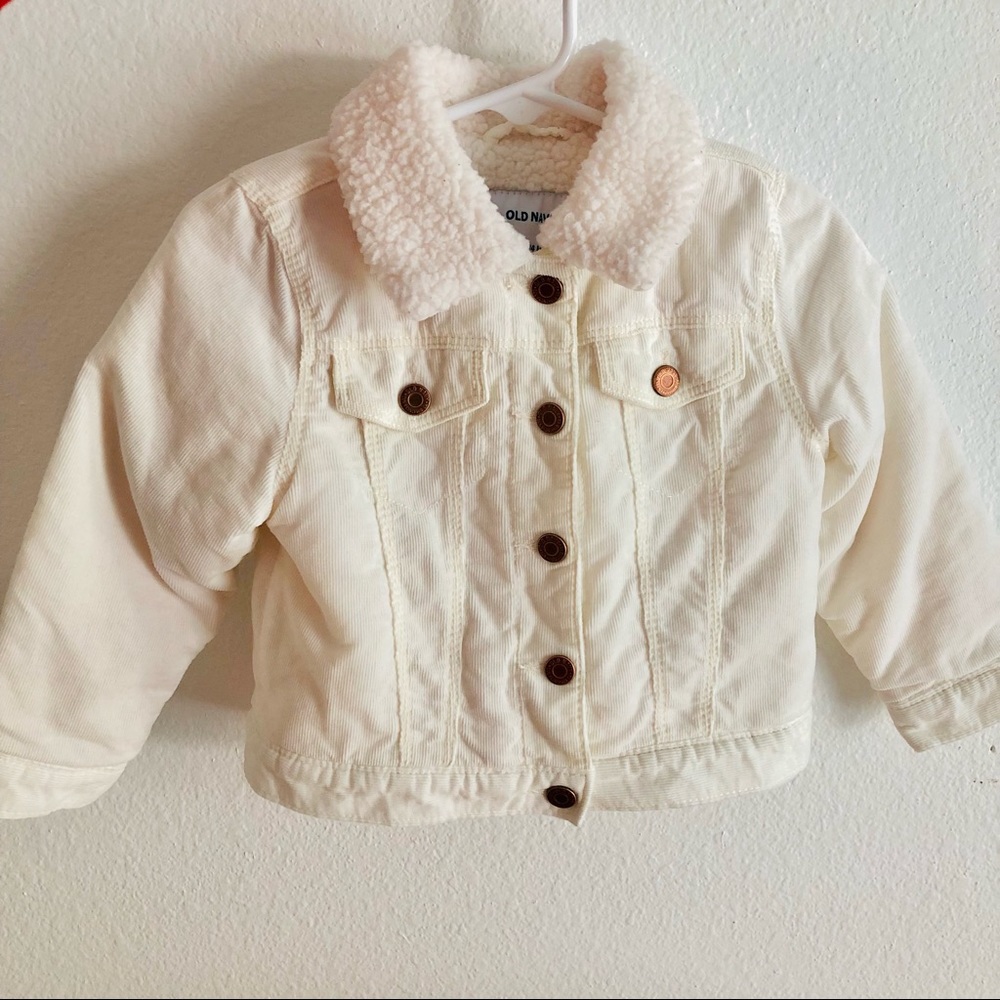 18-24M Old Navy Sherpa Corduroy Button Up Jacket